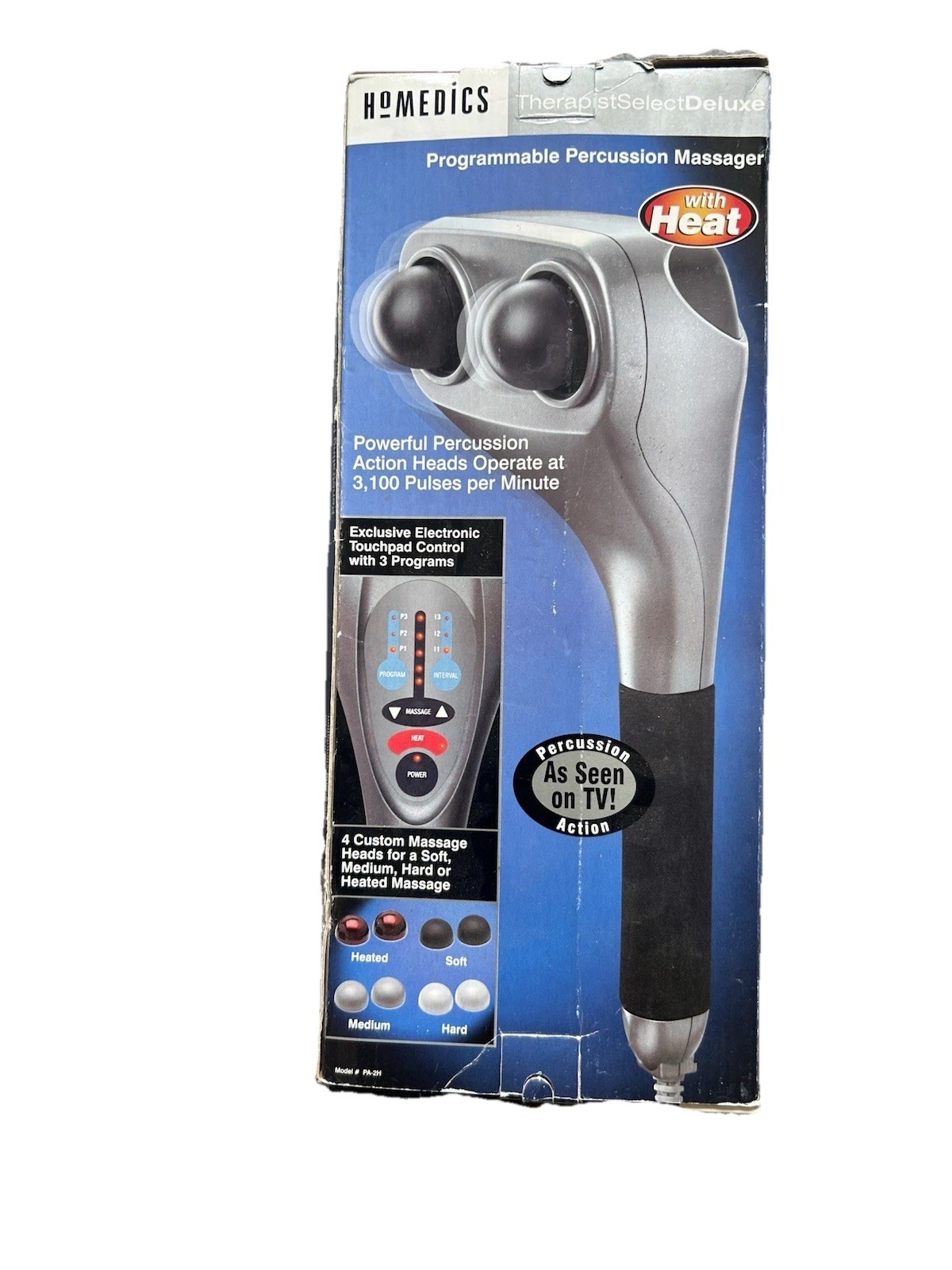 Homedics PA-2H Therapist Select Deluxe Programmable Percussion Massager W/ Heat