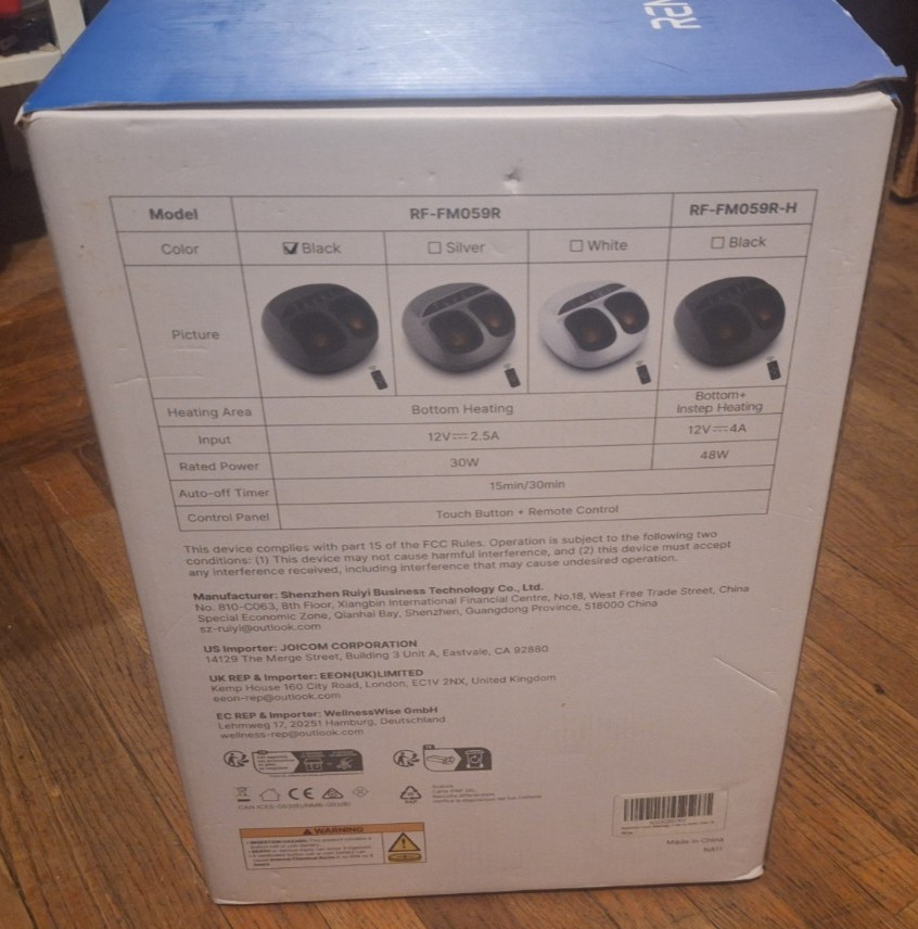 Brand New RENPHO Foot Massager with Heat Shiatsu Deep Kneading for Neuropathy
