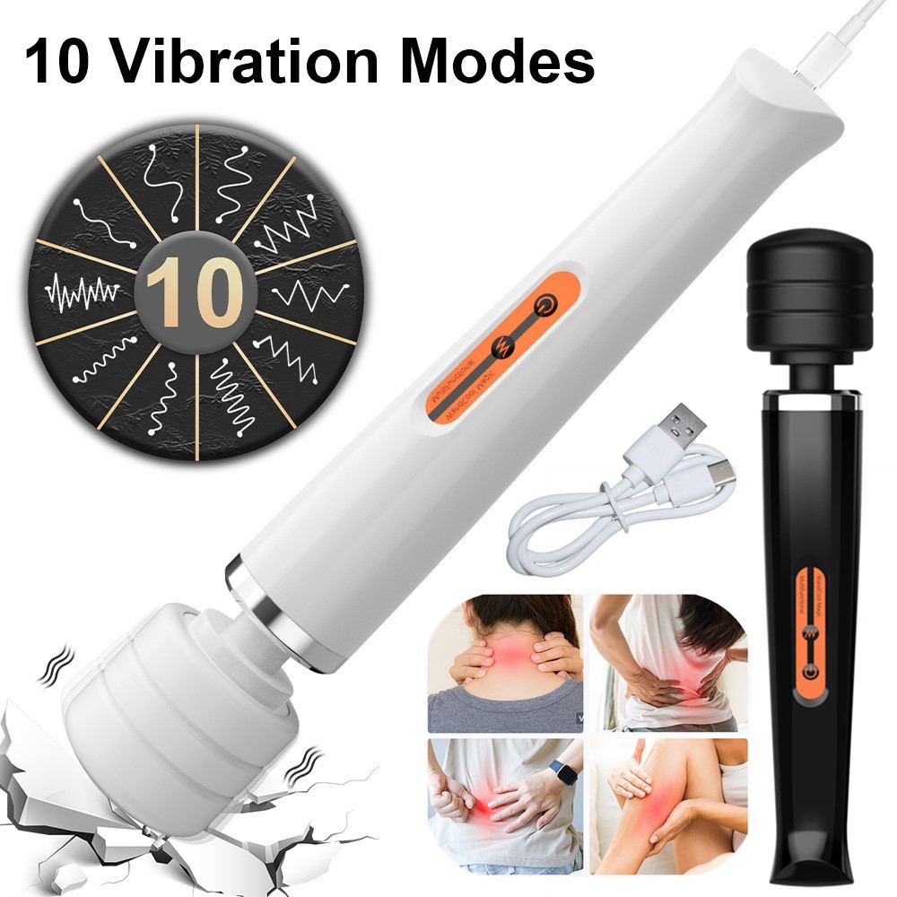 Handheld Massager Wand Vibrating Massage Magic Full Body Therapy Motor 20 Speed