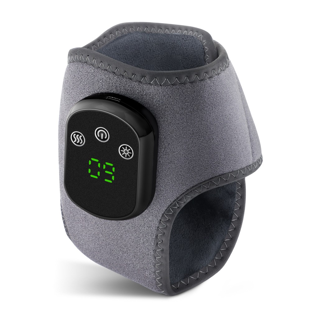 Electric Foot Ankle Massager Heated Wrap with 3 Vibration Modes & 5 Heat Levels