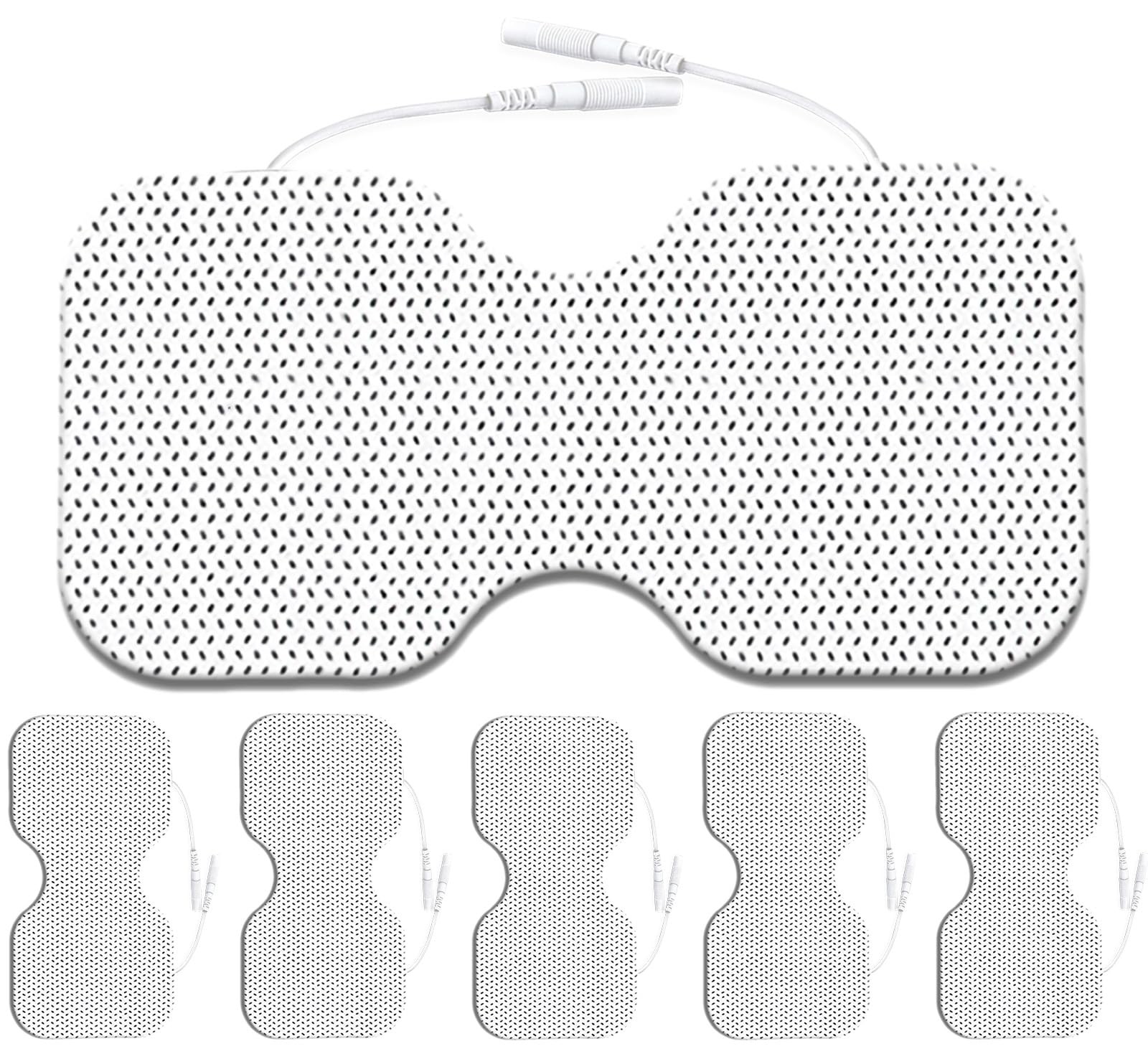Tens Unit Electrode Pads 4×8″ for Back Pain Relief Extra Large Butterfly Shap…