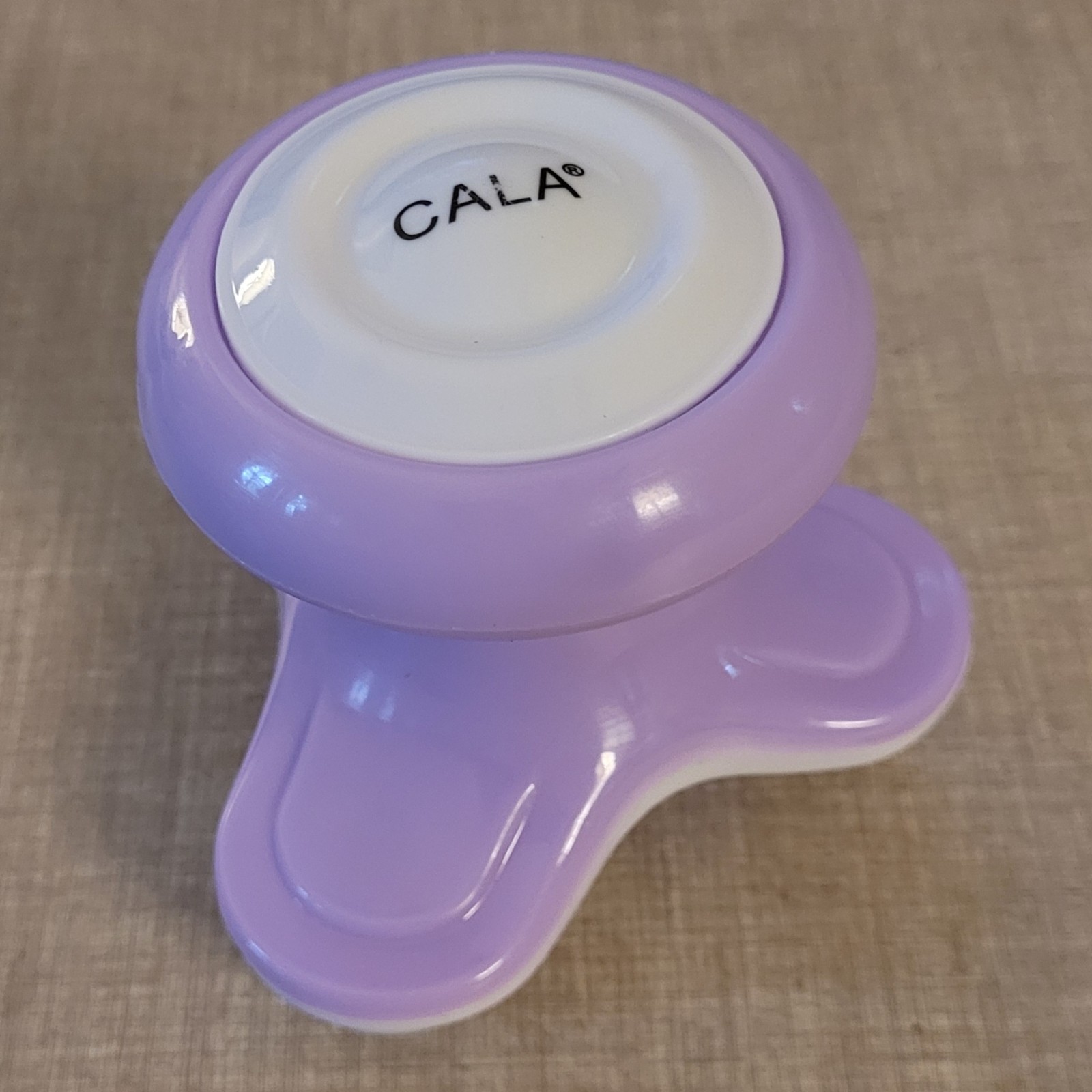CALA Relaxing Body Massager Mini Handheld Vibrating Purple Battery Powered