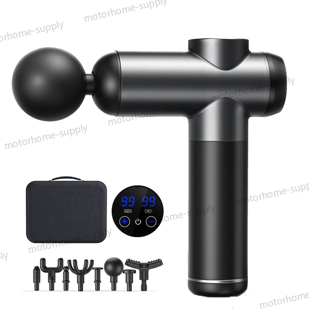 99 Speed Massage Gun Deep Percussion Tissue Muscle Relax 8 Heads Travel Case LCD