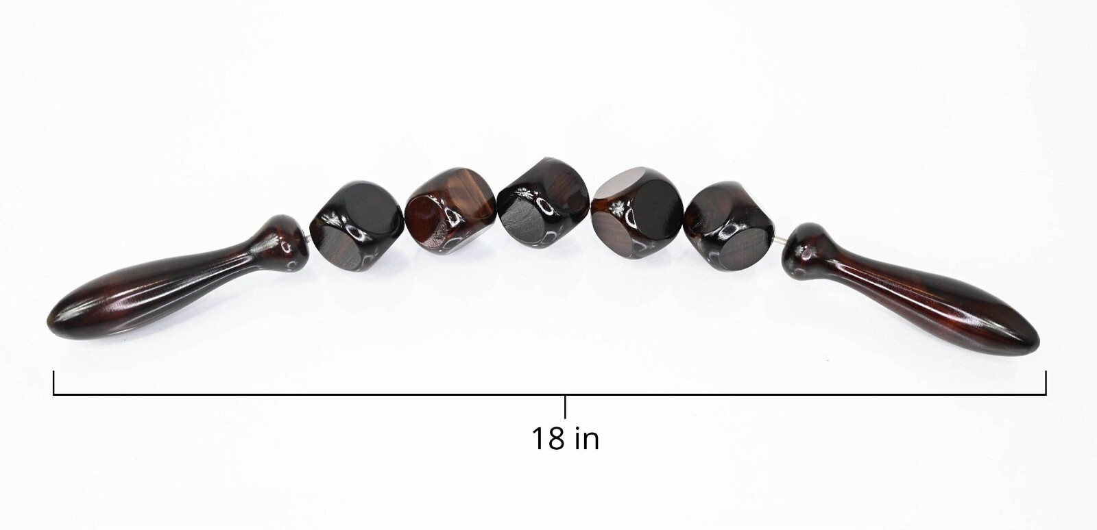 Wooden Massager Roller for Legs – Curved Dice Wood Therapy Rollers Body Massage