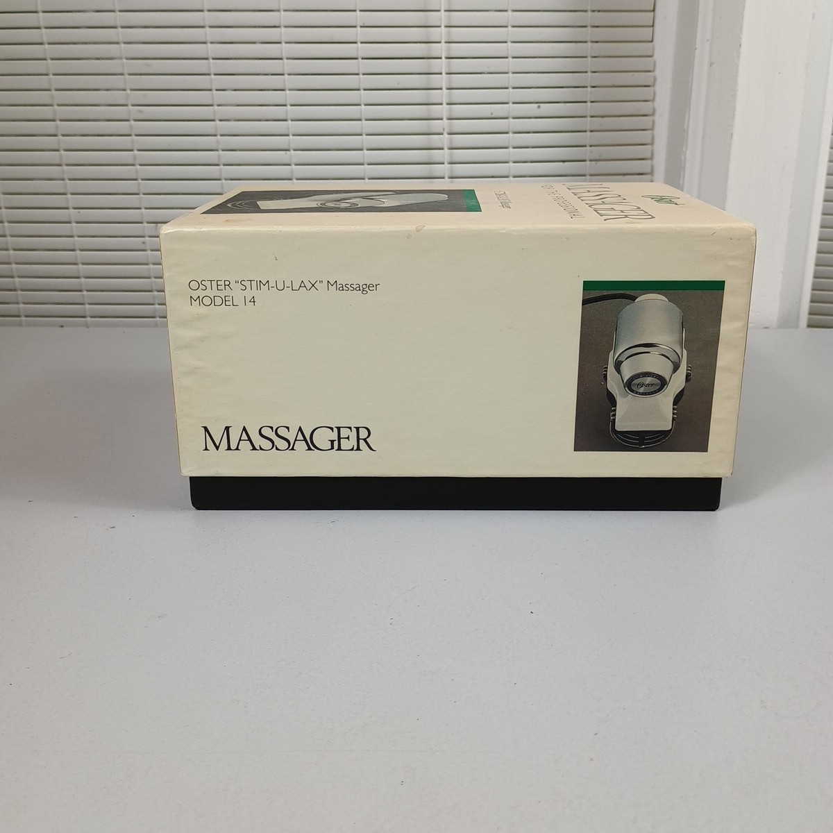 Oster Stim-U-Lax Therapeutic Massager 14-11E Chrome, Box, Paperwork, Excellent