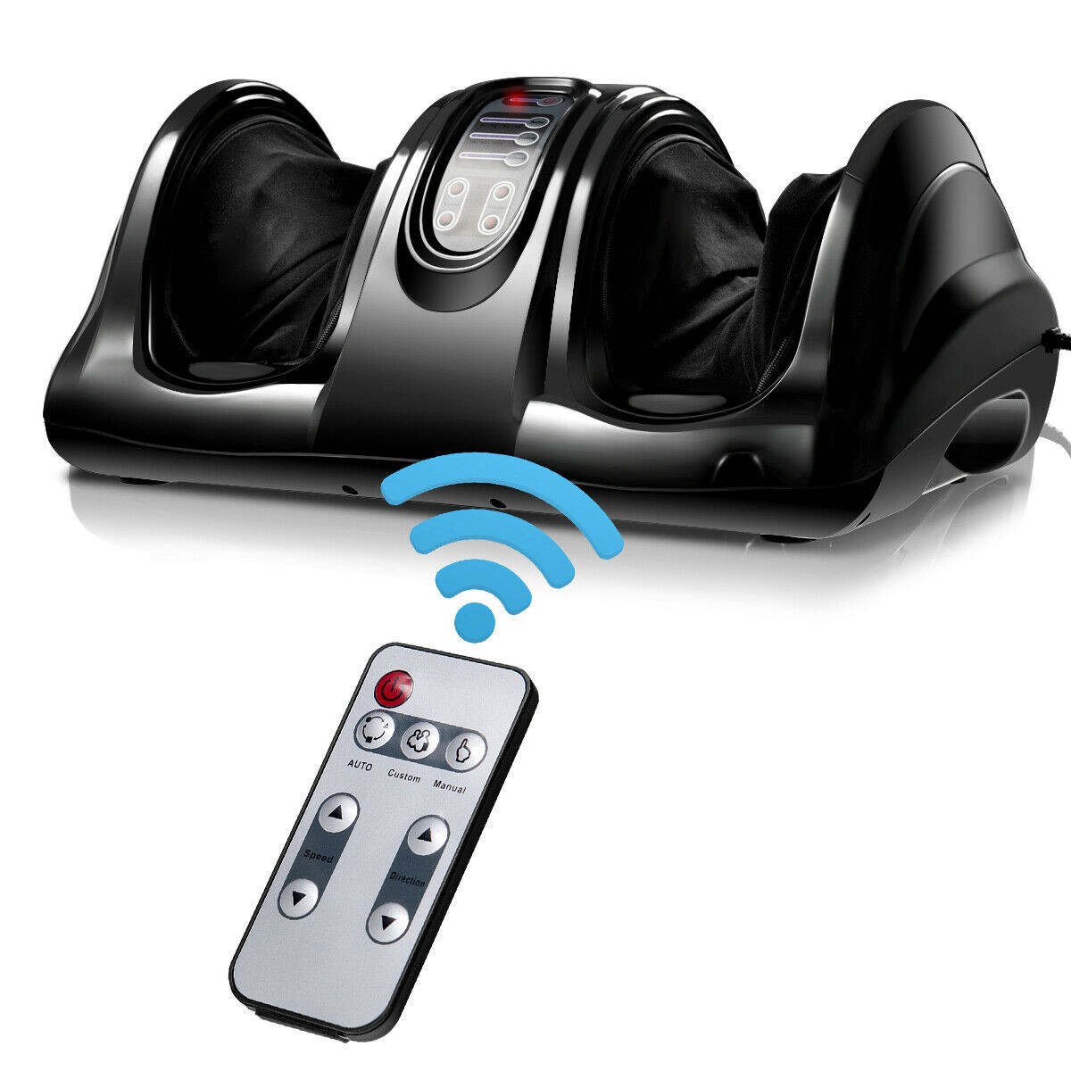 Shiatsu Foot and Calf Massager Machine Kneading Rolling Vibration Leg Massager