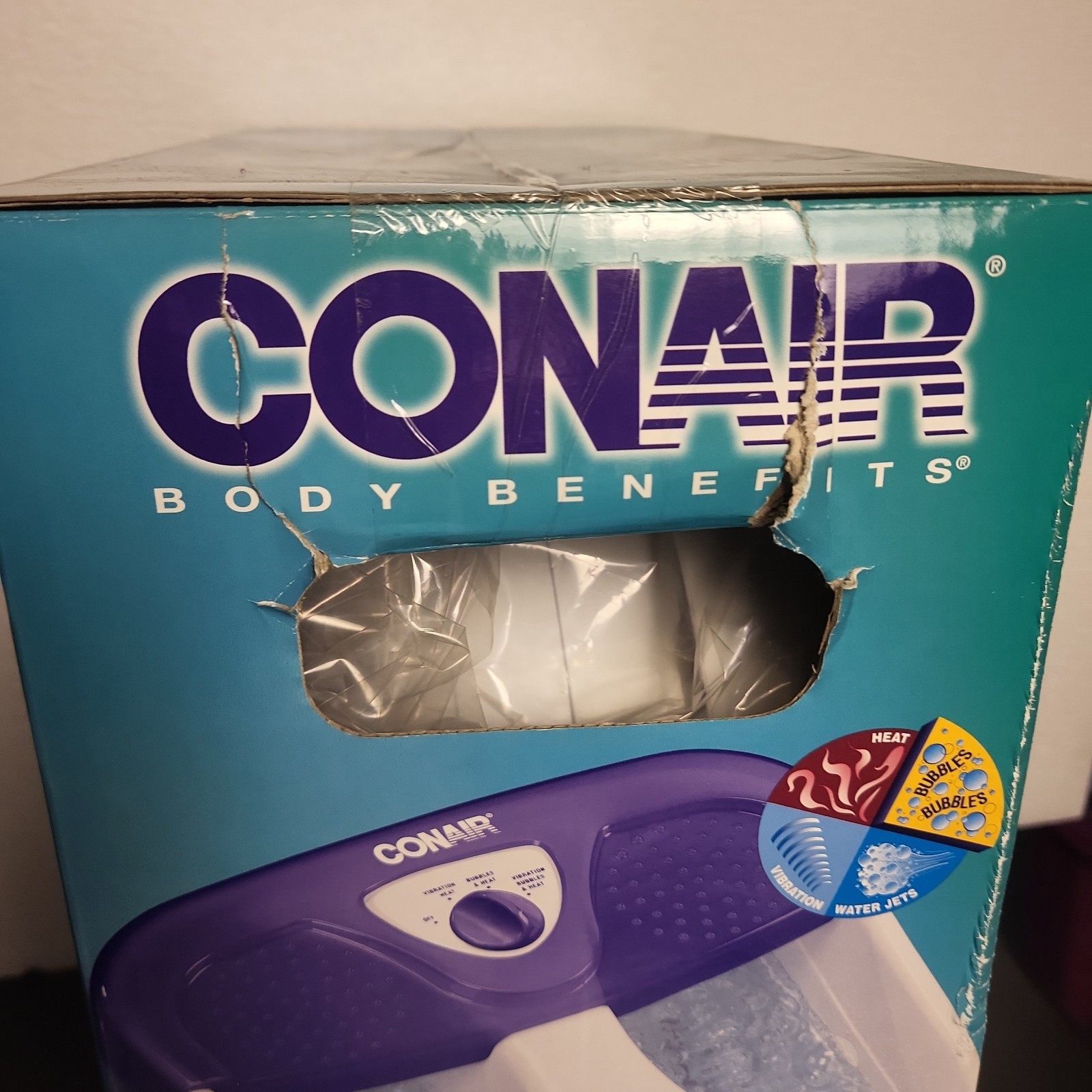 2005 Conair Body Benefits Hydrotherapy Jet Foot Spa (Model FB8S) NEW