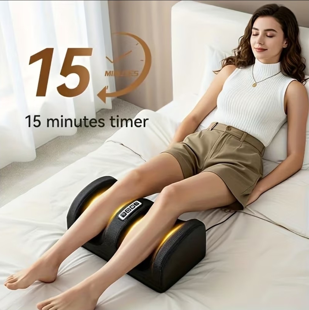 New Shiatsu Foot and Calf Massager Kneading Rolling for Circulation Pain Relief