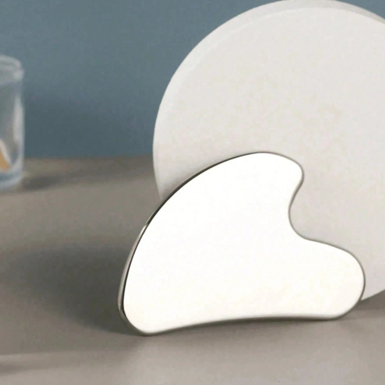 Stainless Steel Gua Sha Tool Face Massager Scraper Lymphatic Drainage Sculpting