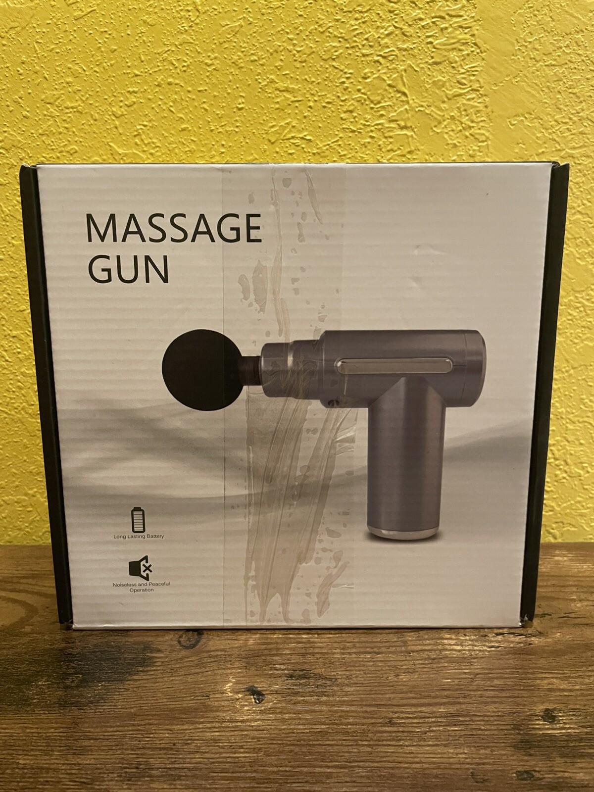 Handheld Percussion 6-Speed Massage Gun – Silver