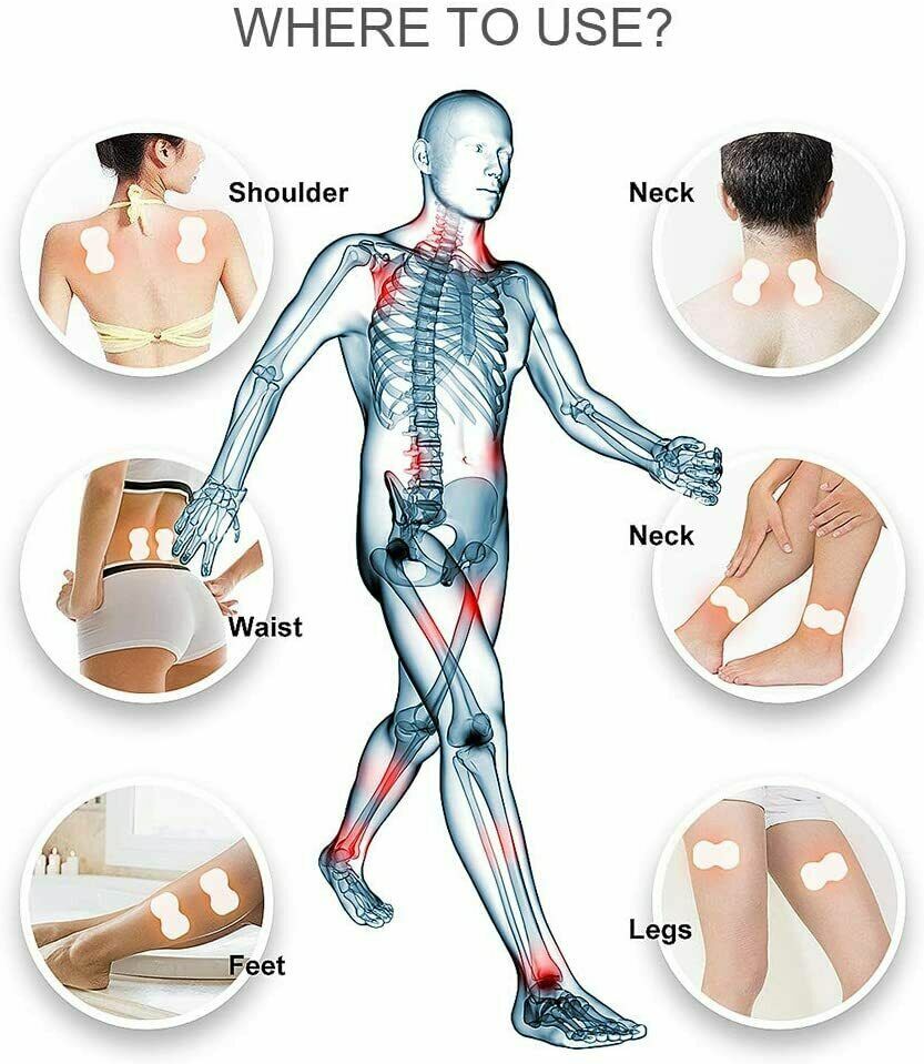 OSITO 6pcs Replacement Electrode Sheet Pads Suit for TENS Unit EMS TENS Massager