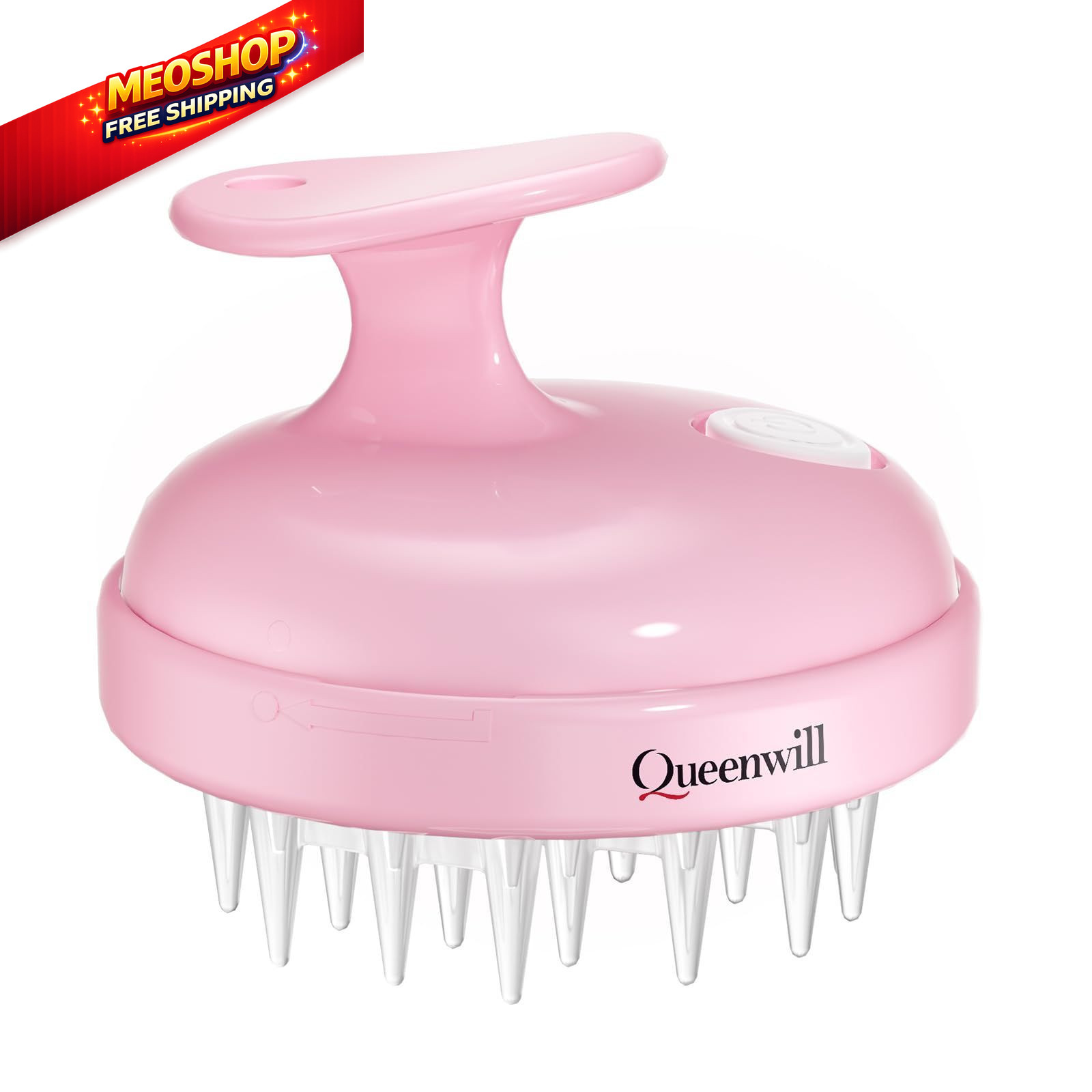 Electric Cordless Hair Scalp Massager, Portable 1 Count (Pack of 1), Pink