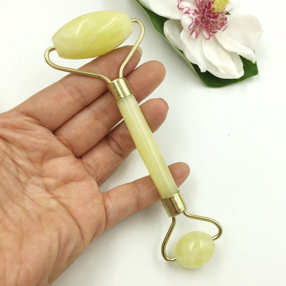 1PCS Facial Massage Body Head Neck Foot Nature Beauty Tool Jade Roller Braces