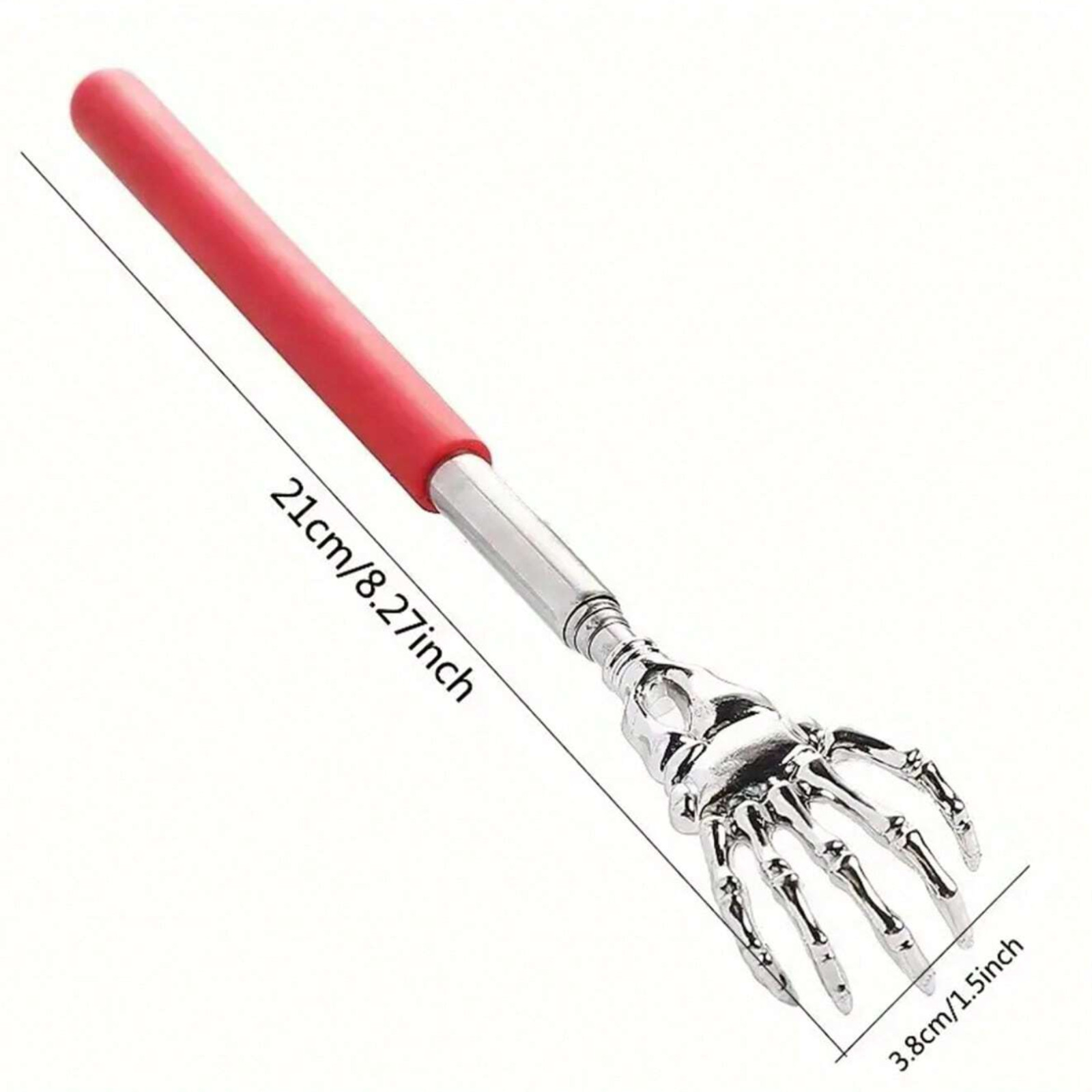 Extendable Back Scratchier Portable Telescopic Rubber Handle Back Itch Reliever