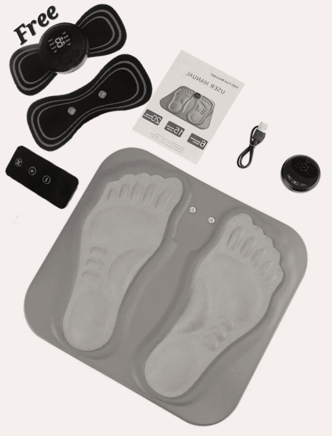 A-H Electric Foot Massager Neuropathy, Inprove Circulatio.1Free nerve stimulator