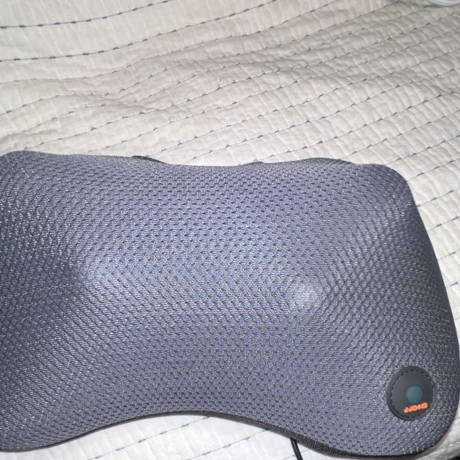 Viktor Jurgen Shiatsu Massage Pillow Heated Gray Black VJ-D005 Neck Back NEW