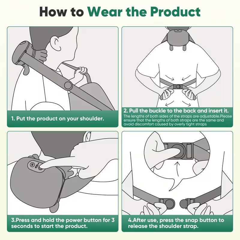 High-Quality Rechargeable Neck And Shoulder Heating Massager,Massage Device