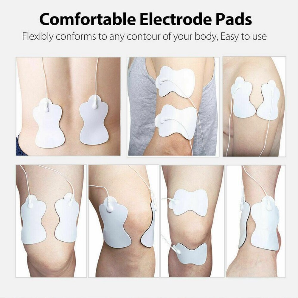 10/20/50pcs Snap On Replacement Electrode Pads For Pulse Therapy Massager & Unit