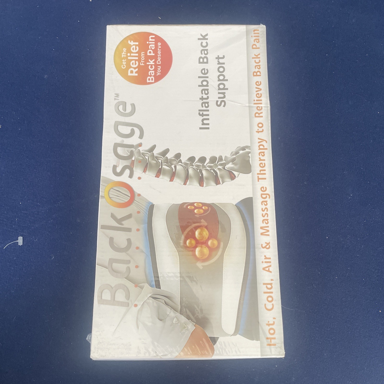 «BACK O SAGE» HOT, COLD, AIR MASSAGER THERAPY BACK PAIN RELIEVER