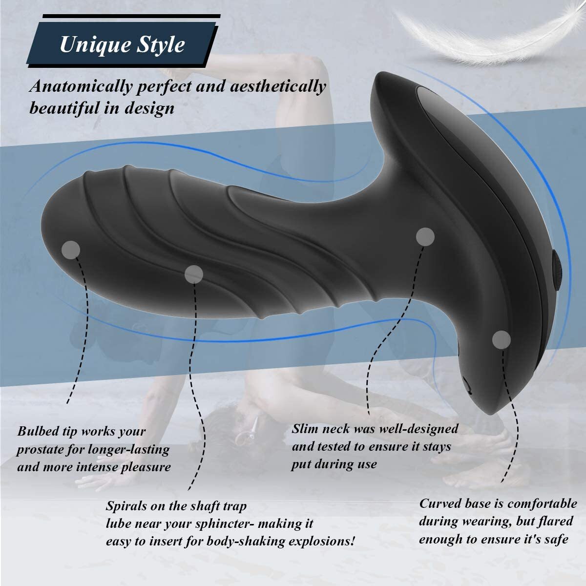 Powerful Prostate Massager Dual Motor Male Waterproof-Vibrators-USB-Rechargeable