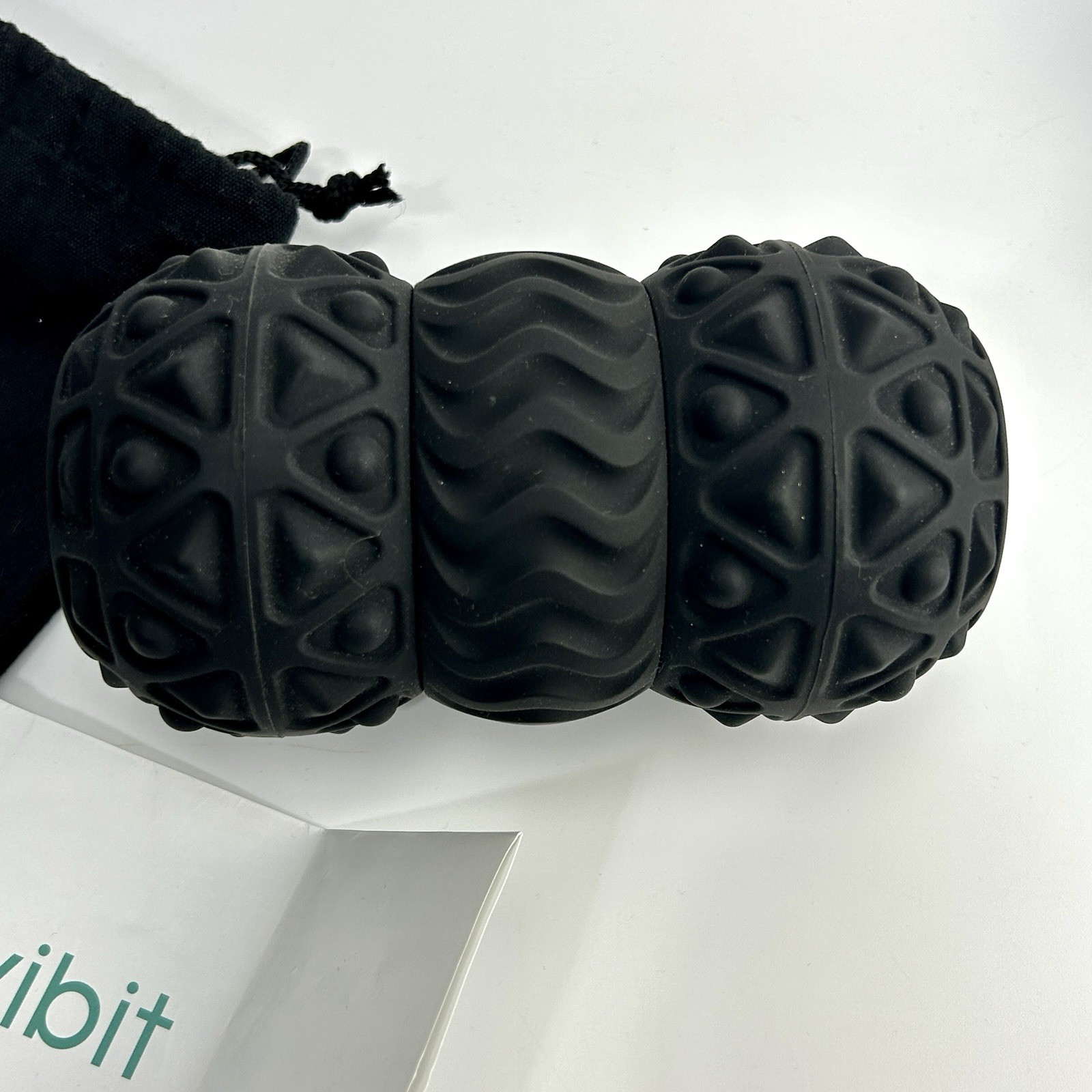 VIBIT Portable Vibrating Massager Roller with 3 Vibration Levels (Black) EUC