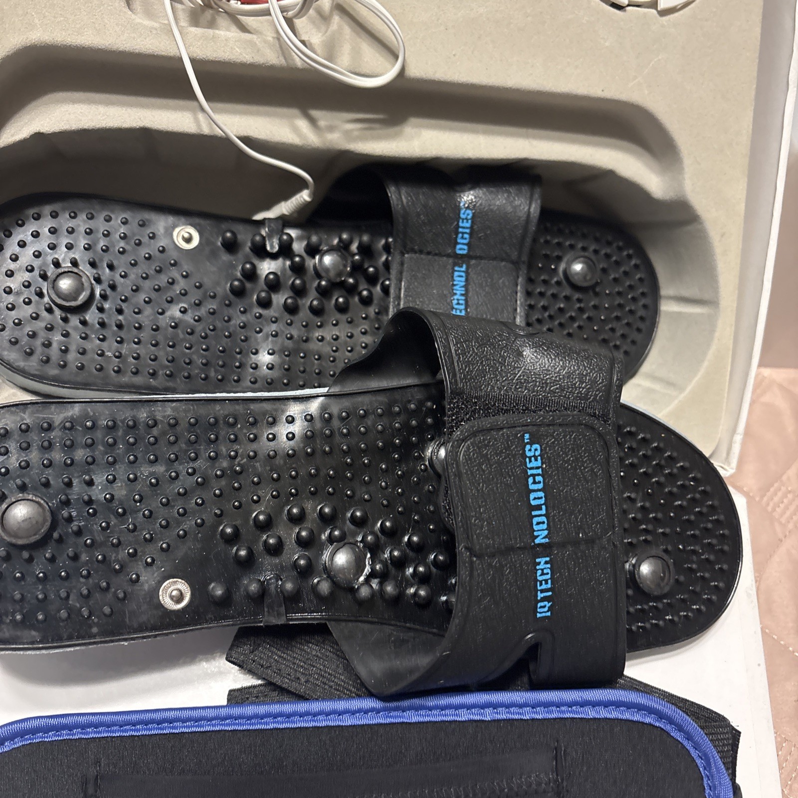 IQ Technologies Pro V Massager TENS & EMS Pain Relief With Belt And Slippers