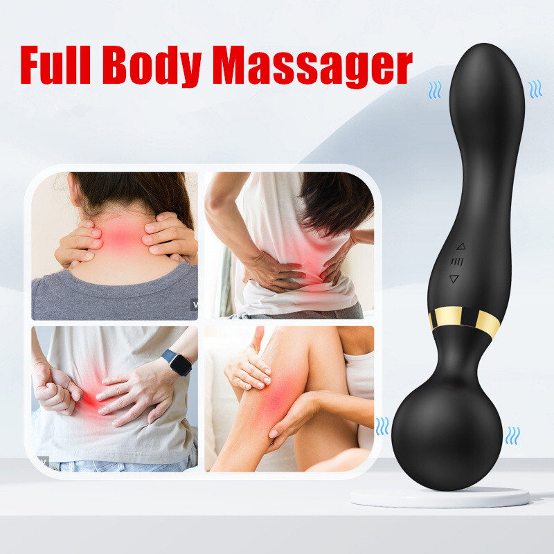 Wand Vibrating Massage Magic Full Body Therapy Motor 20 Speed Handheld Massager