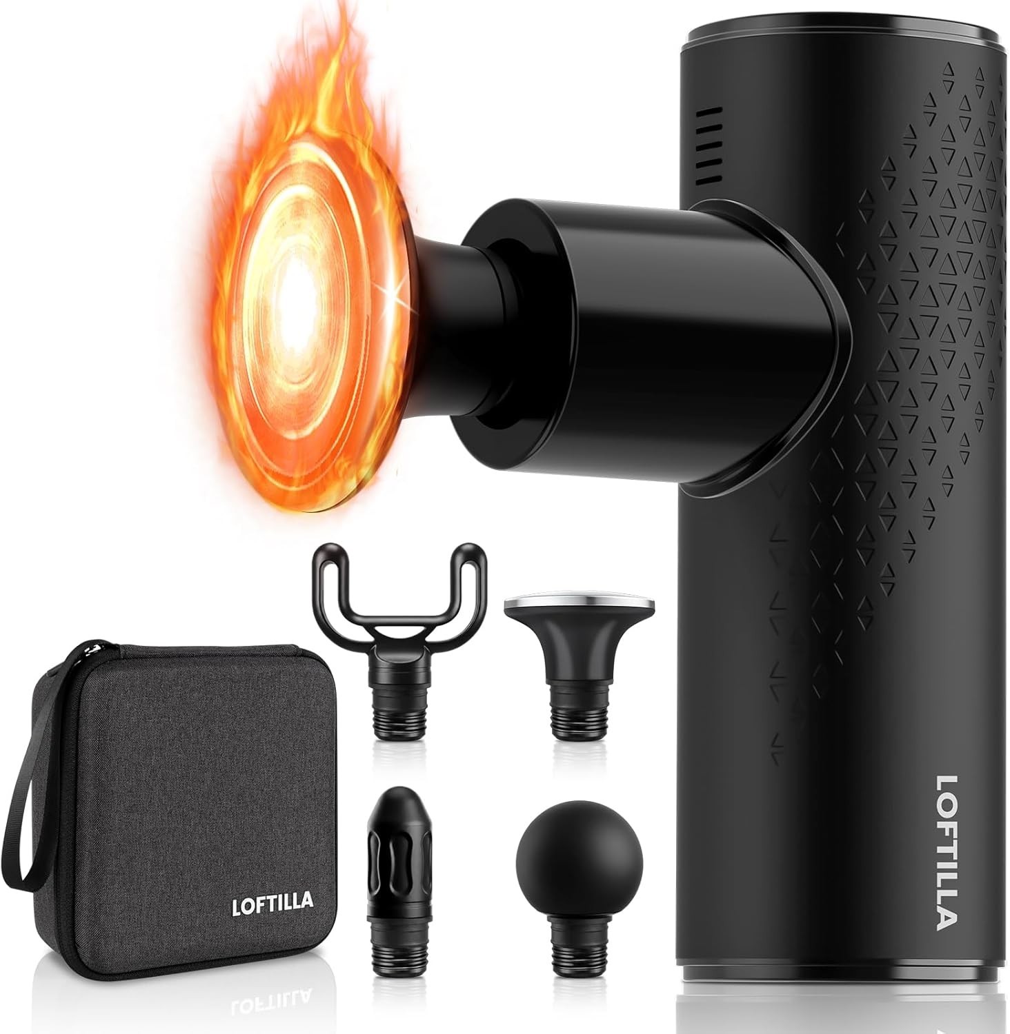 Mini Massage Gun with Heat – Powerful Deep Tissue Massager, Portable Pocket-Size