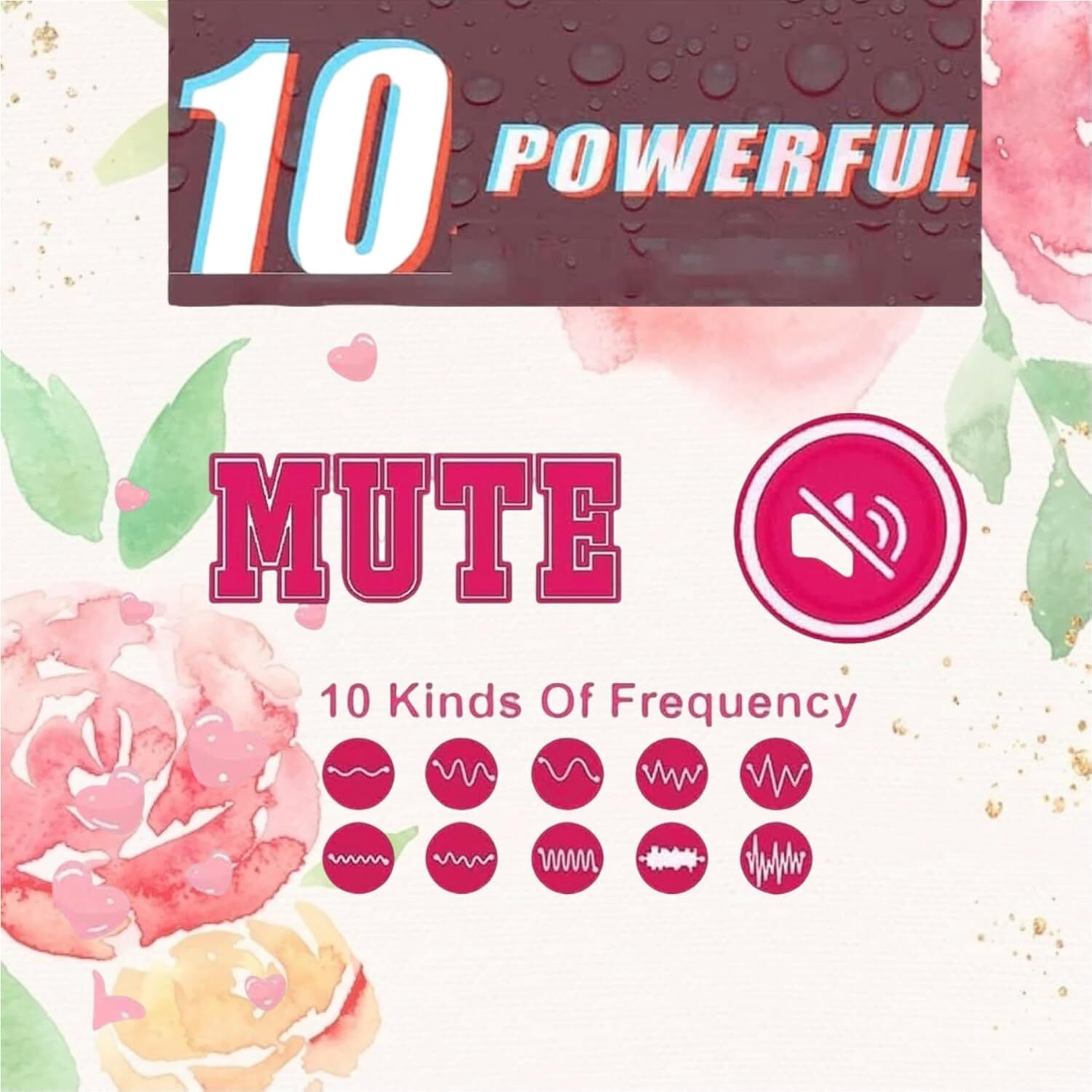 Powerful 2025 Rose Vibratoer Stimulator,10 Speed Rose Viboator for Women RED