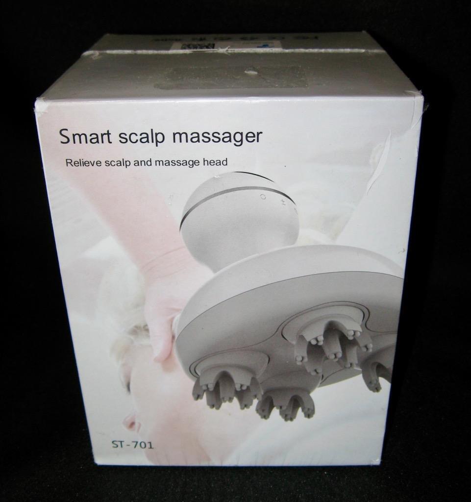 NEW Smart Scalp Massager ST-701 + Recharge Platform Waterproof USB Stress Relief