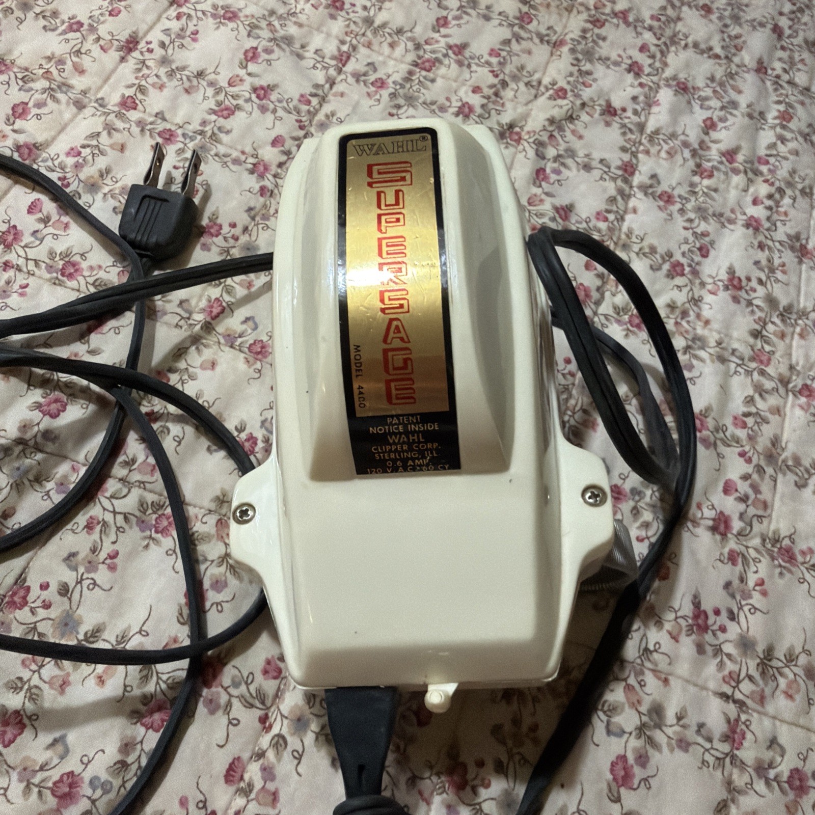 Vintage WAHL Supersage Model 4400 Tested Working Hand Mount Massage