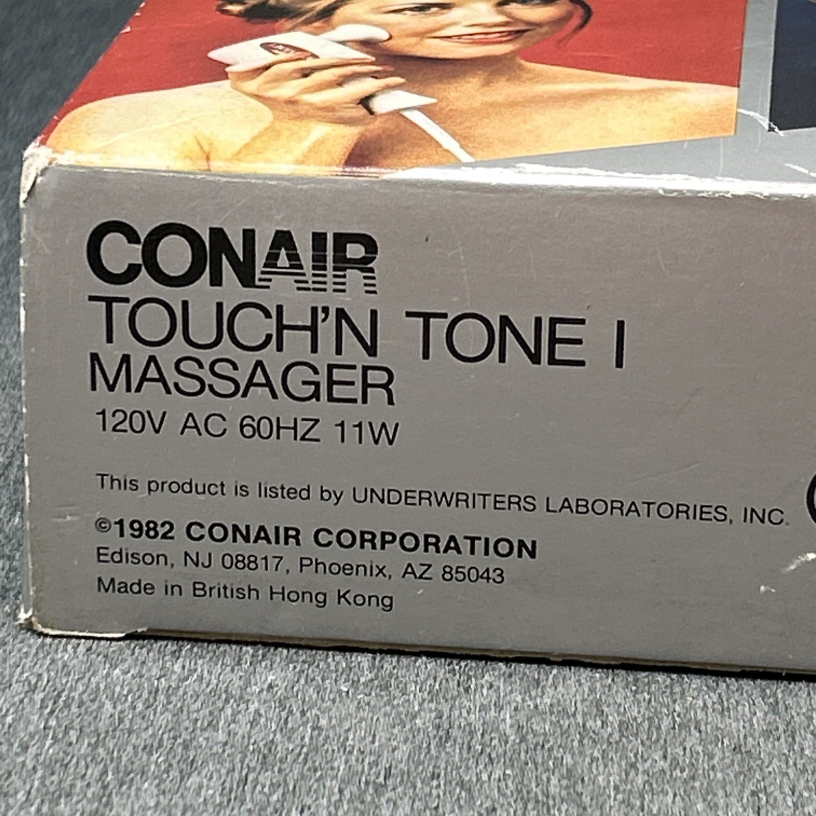 Vintage 1980s Conair Touch’N Tone I Massager 2-Speed 6 Attachments Tested Works