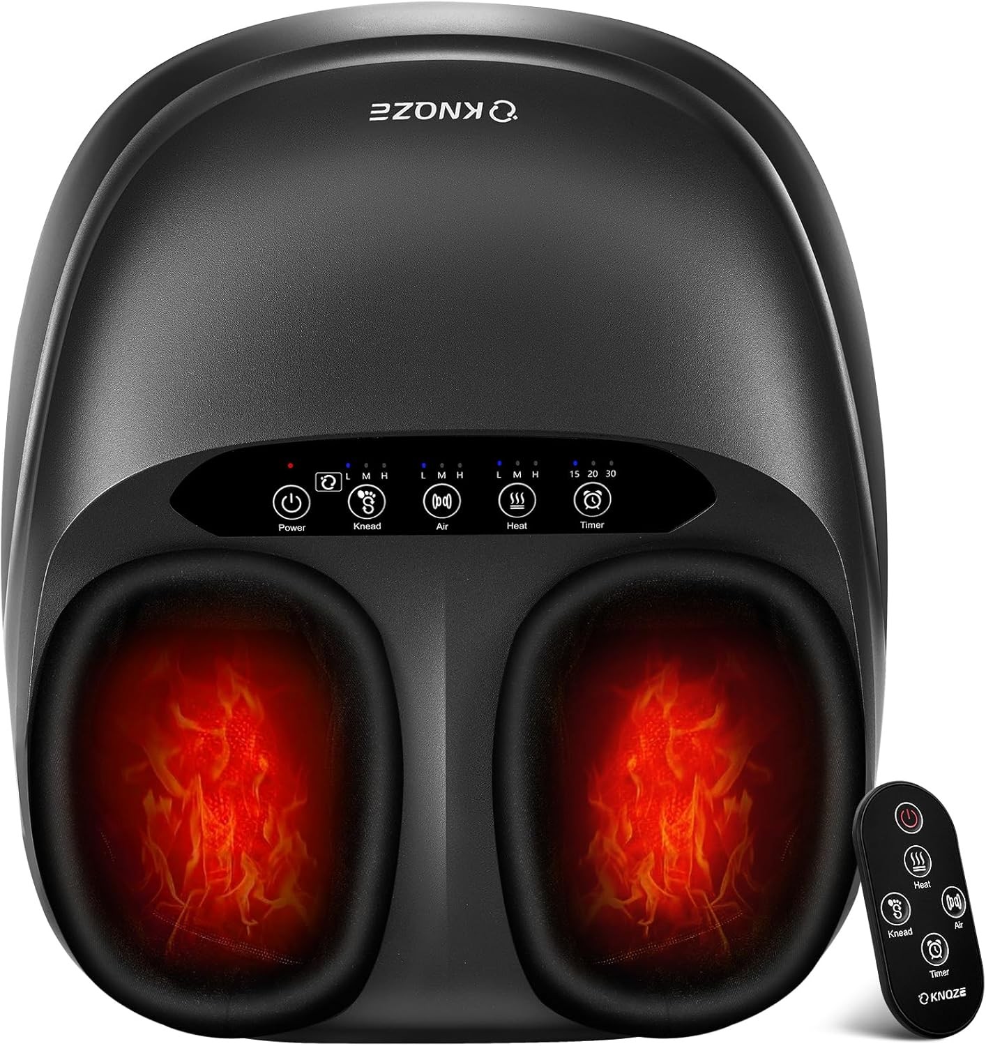 Foot massager with heating function, acupressure deep kneading foot massager.