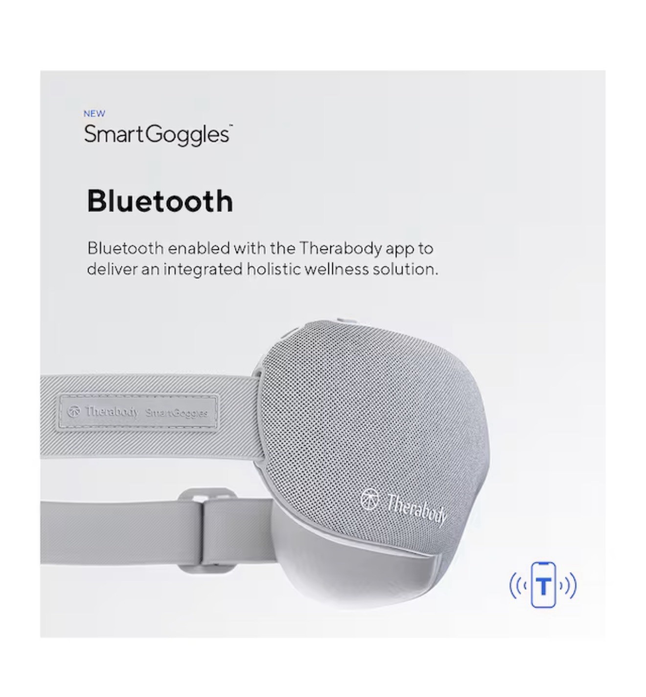 Therabody SmartGoggles Bluetooth Vibrating Electric Eye Massager – NEW