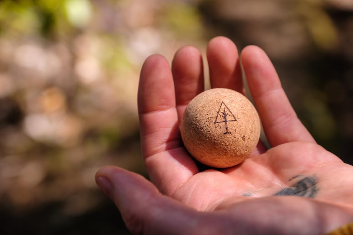 Rawlogy Travel Cork Massage Ball | Lightweight, Sustainable Alternative to La…