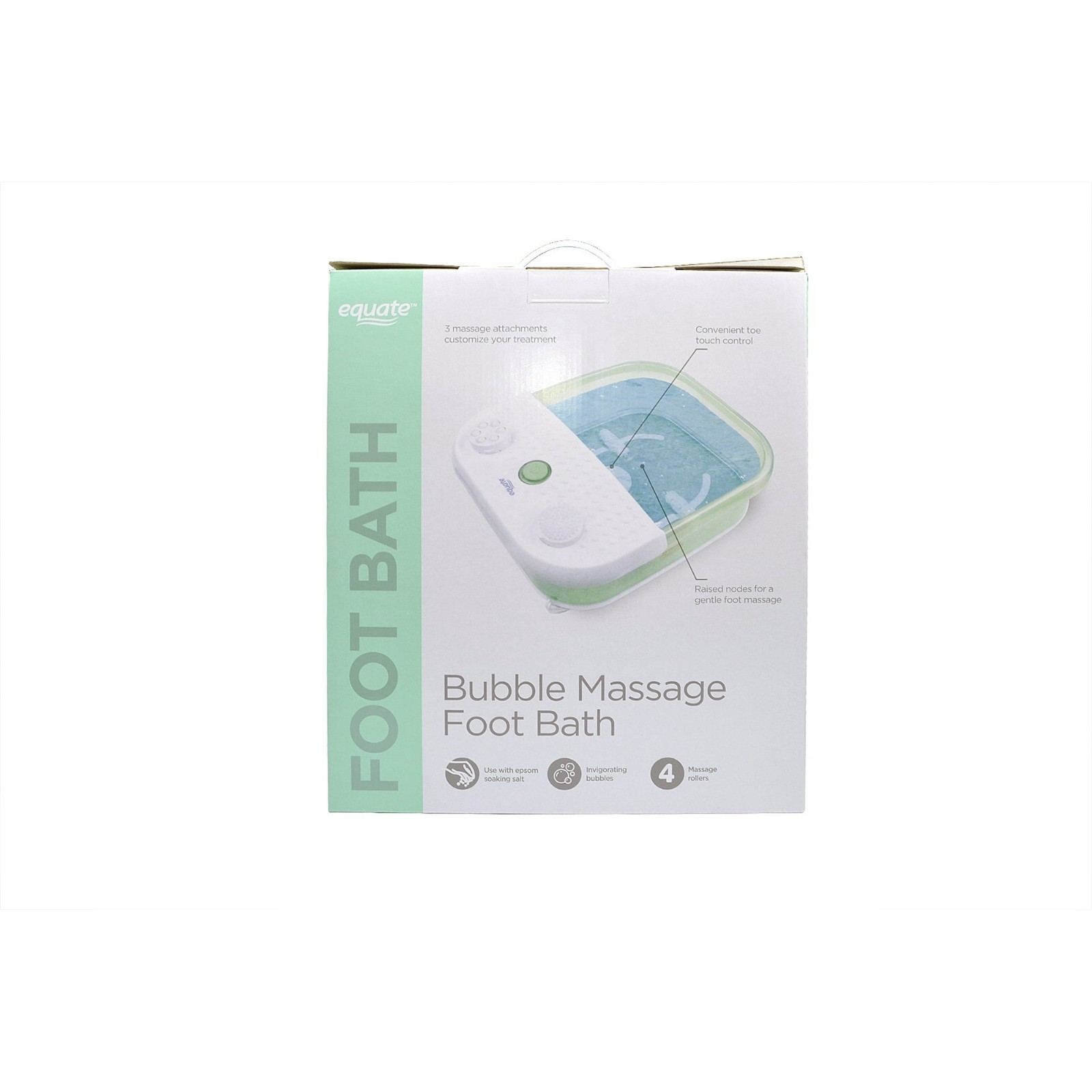 Equate Toe Touch Control Bubble Massage Foot Soak & Bath Device (FB-62)™