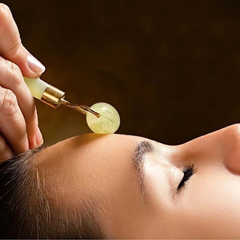 2 pcs Jade Roller and Gua Sha Set – Guasha Tool for Face – Skin Care Gift Set