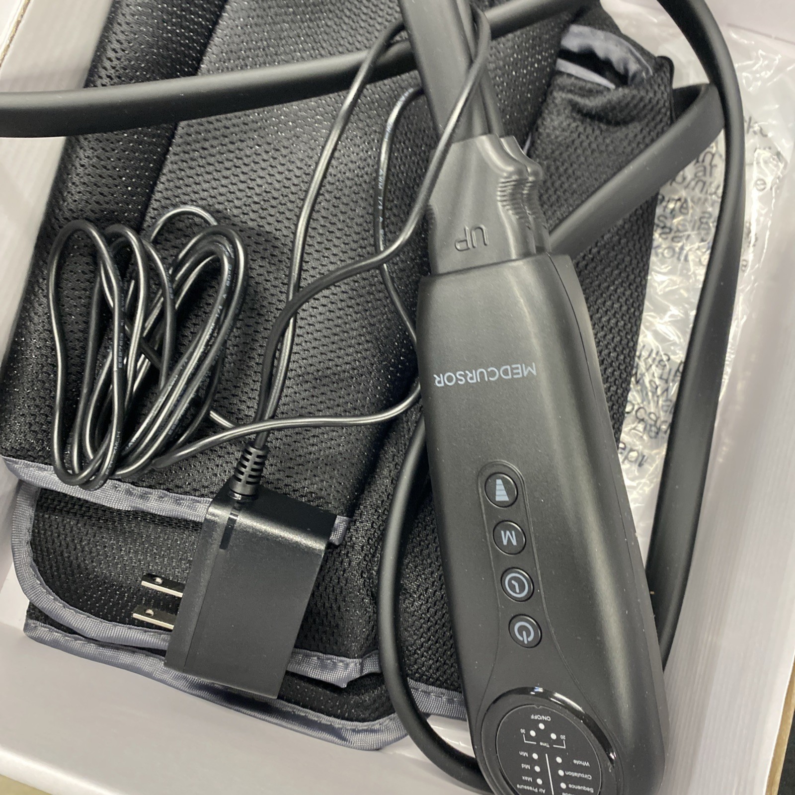 Medcursor Air Compression Leg Massager with Heat – Open Box