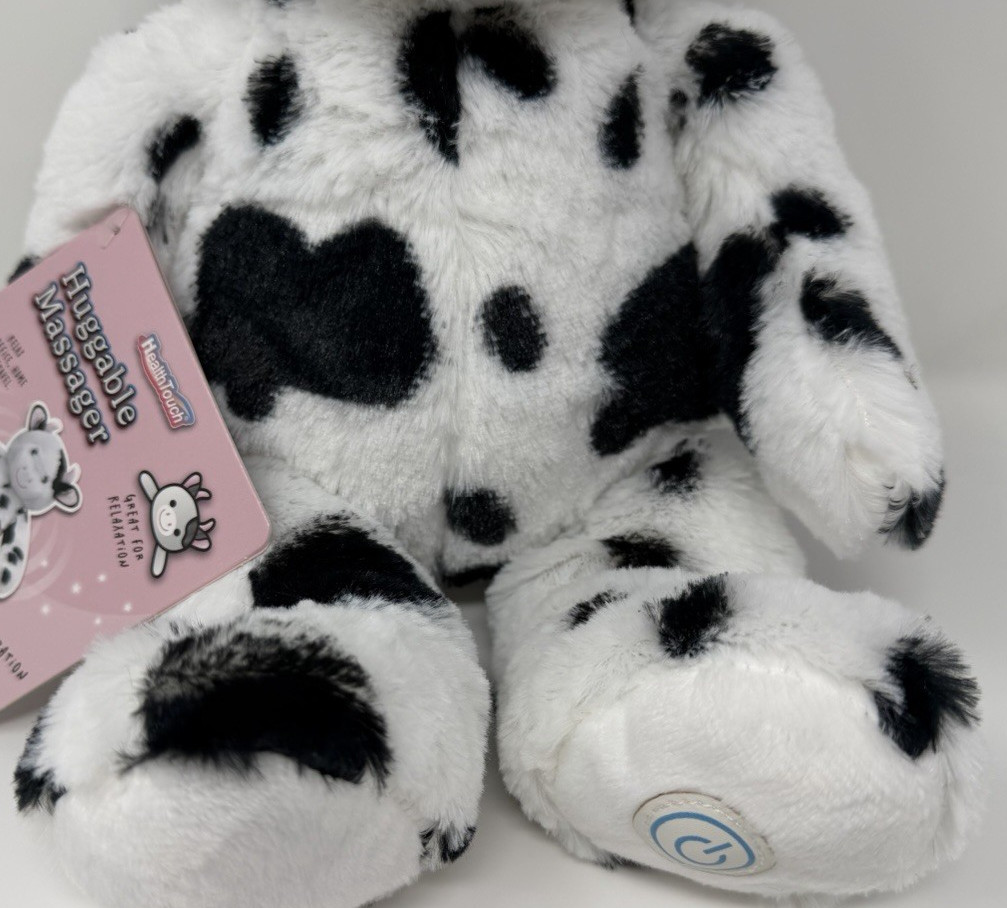 Health Touch Plush Huggable Massager – Cow – Great For Relaxation Super Soft