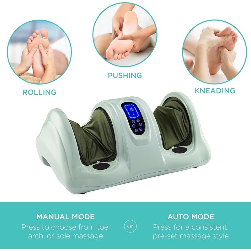 Portable Foot Massager W/ Remote Deep Tissue Auto Mode Relaxation Easy Clean New