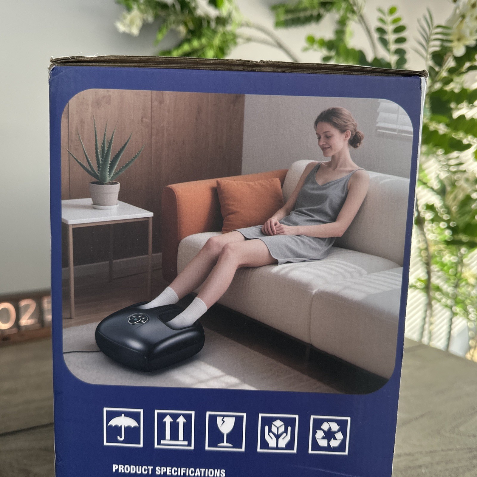 HTM Foot Massager Machine with Heat Shiatsu Deep Kneading For Tired Muscles