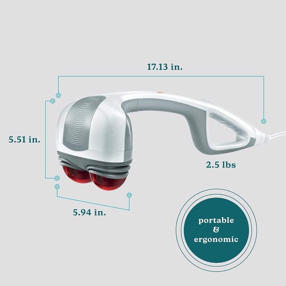HoMedics HHP-351H Percussion Action Plus Handheld Massager – White NOB