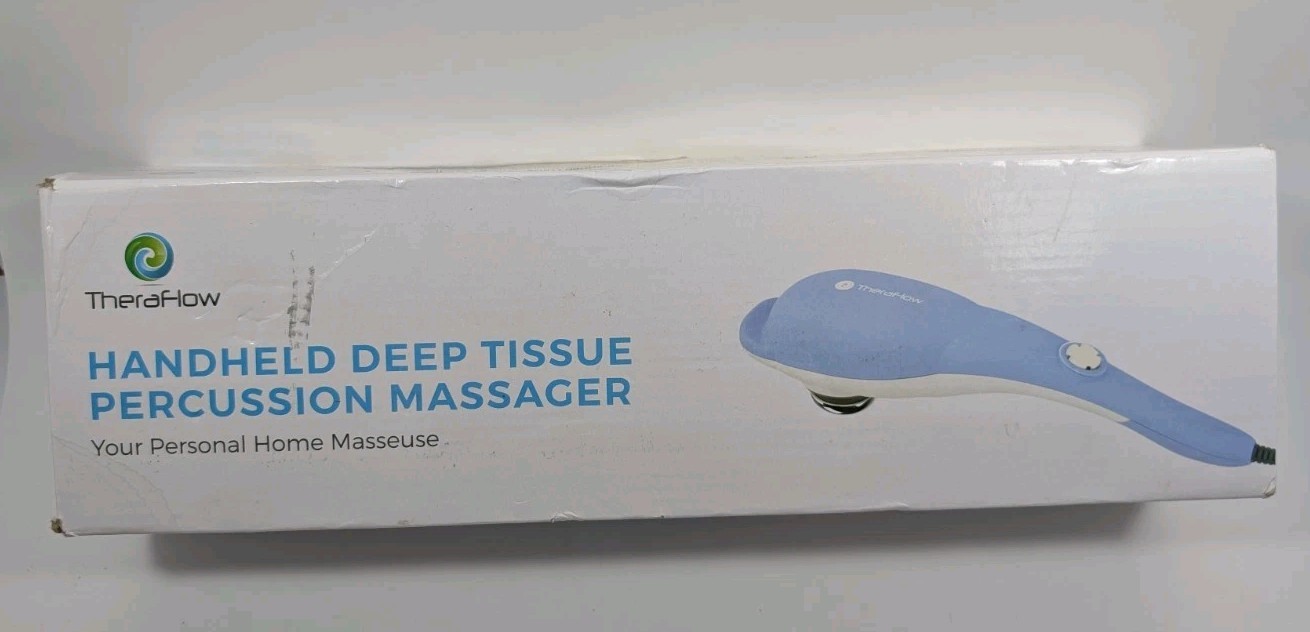 TheraFlow Handheld Deep Tissue Percussion Massager – New Open Box
