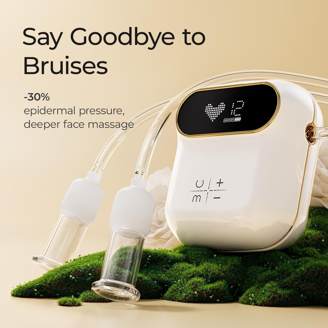 Electric Facial Cupping Therapy Set – 6Pcs Glass Cups