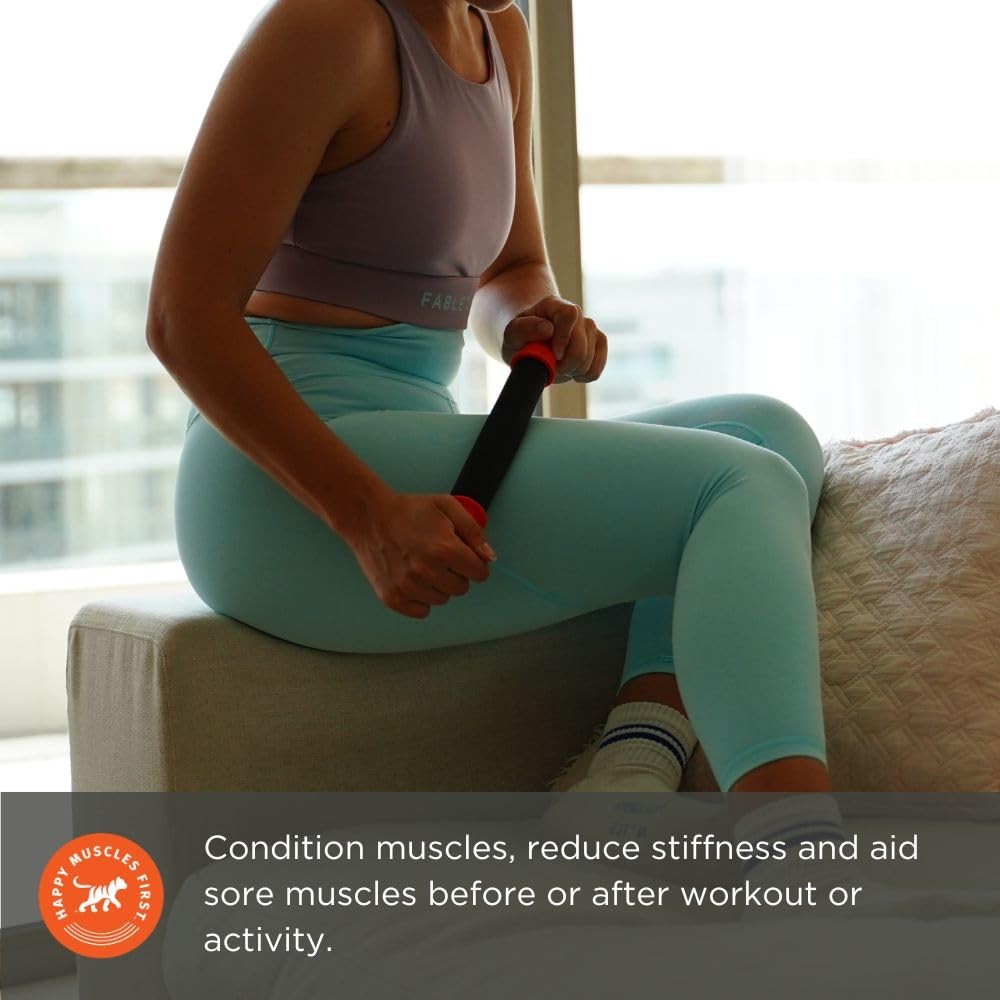 11in Massage Stick Portable Handheld Deep Tissue Foam Roller for Legs Neck Back