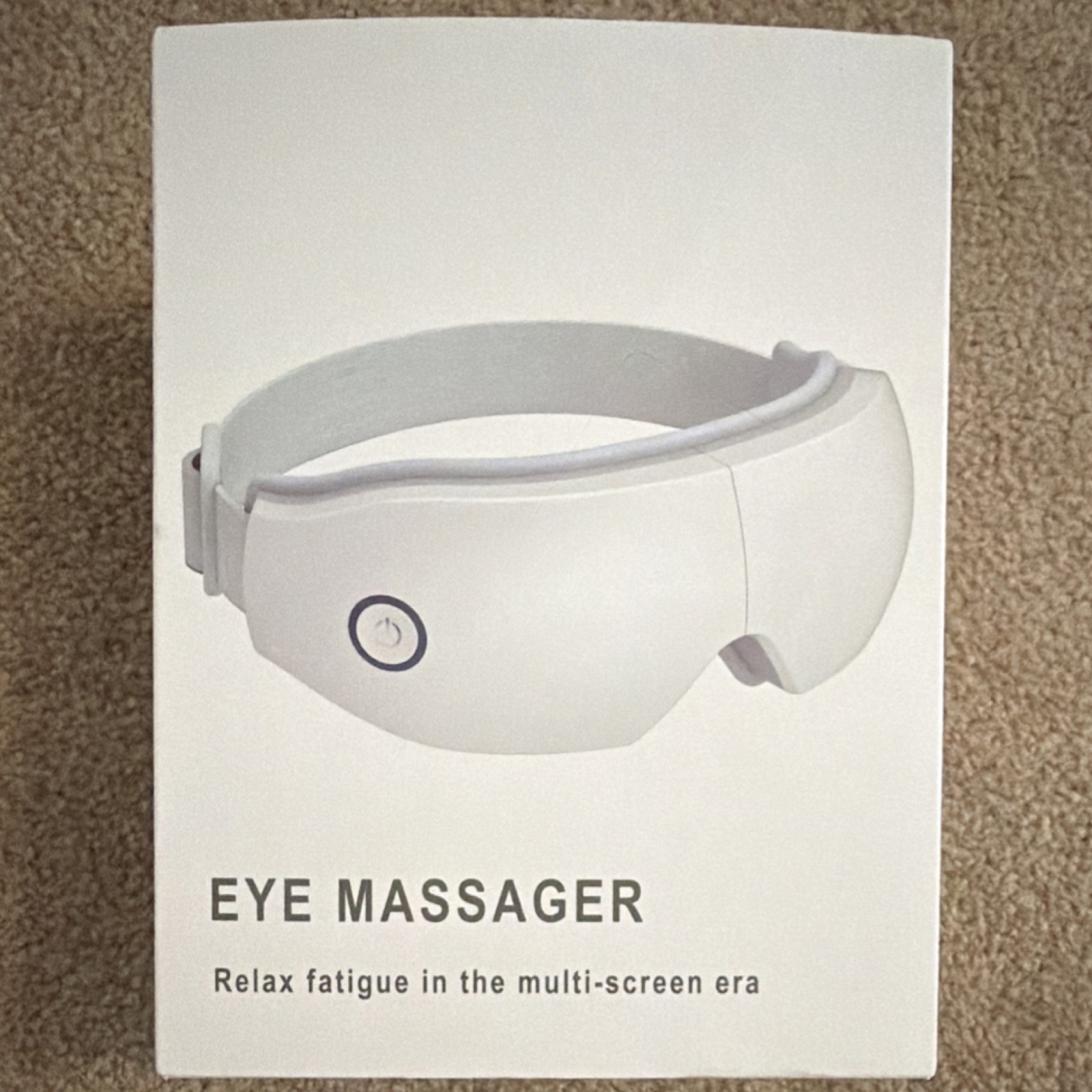 EM-007 Electric Eye Massager White Heated Bluetooth Cordless Rechargeable USB