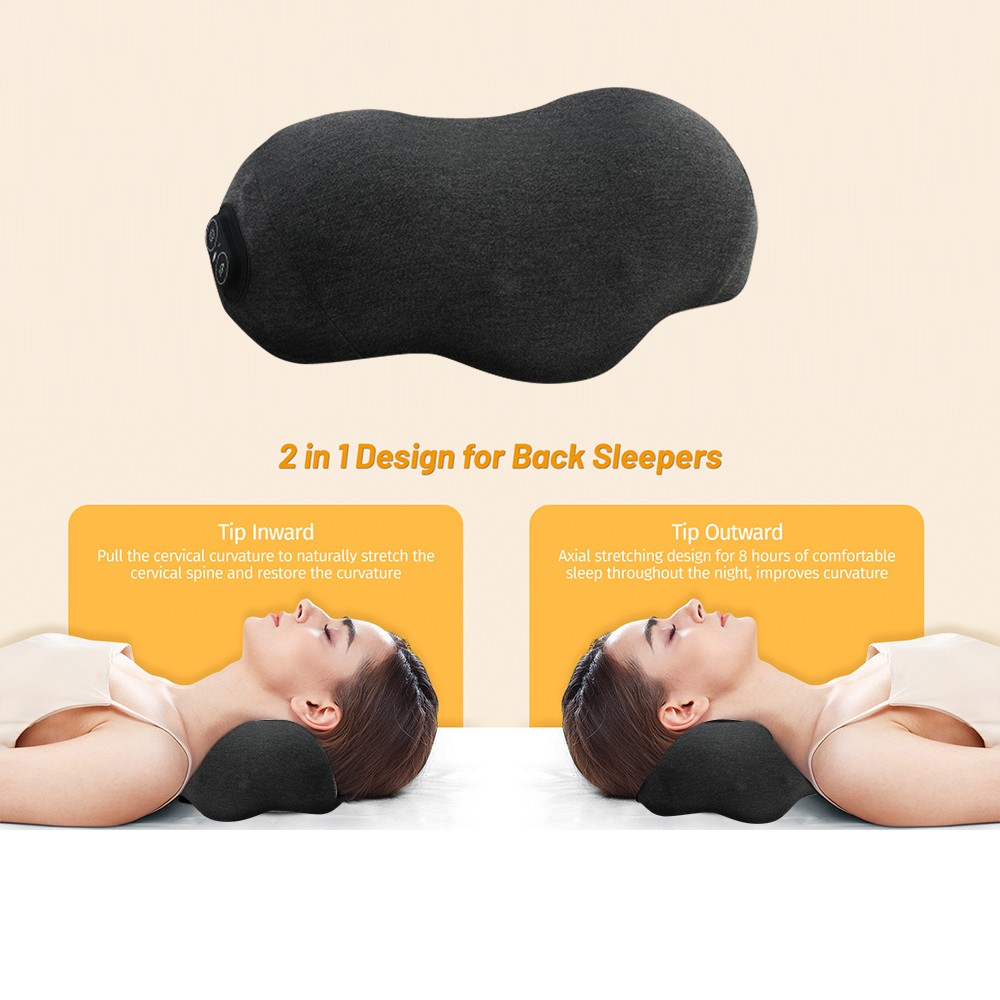 Cervical Pillow for Neck Pain Relief with 3 Heat Levels & 3 Vibration Modes New