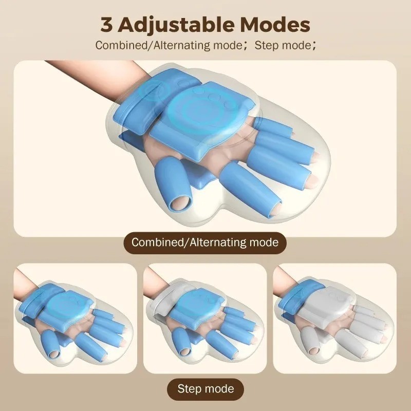 Hand Massager w/ Airbag Compression Finger Wrist Palm Vibration Glove Unisex*