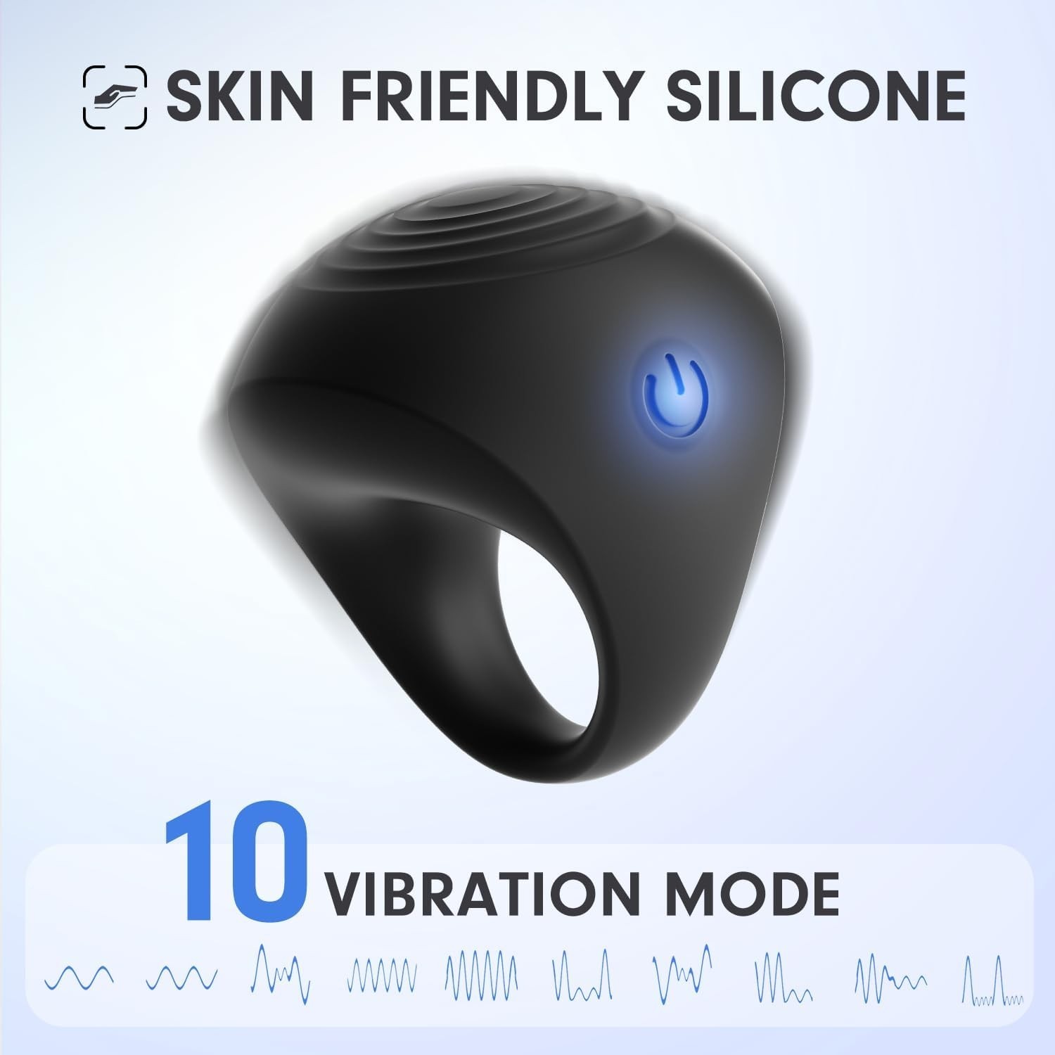 Rechargeable Soft Silicone Finger Massager – Waterproof & Lightweight Design