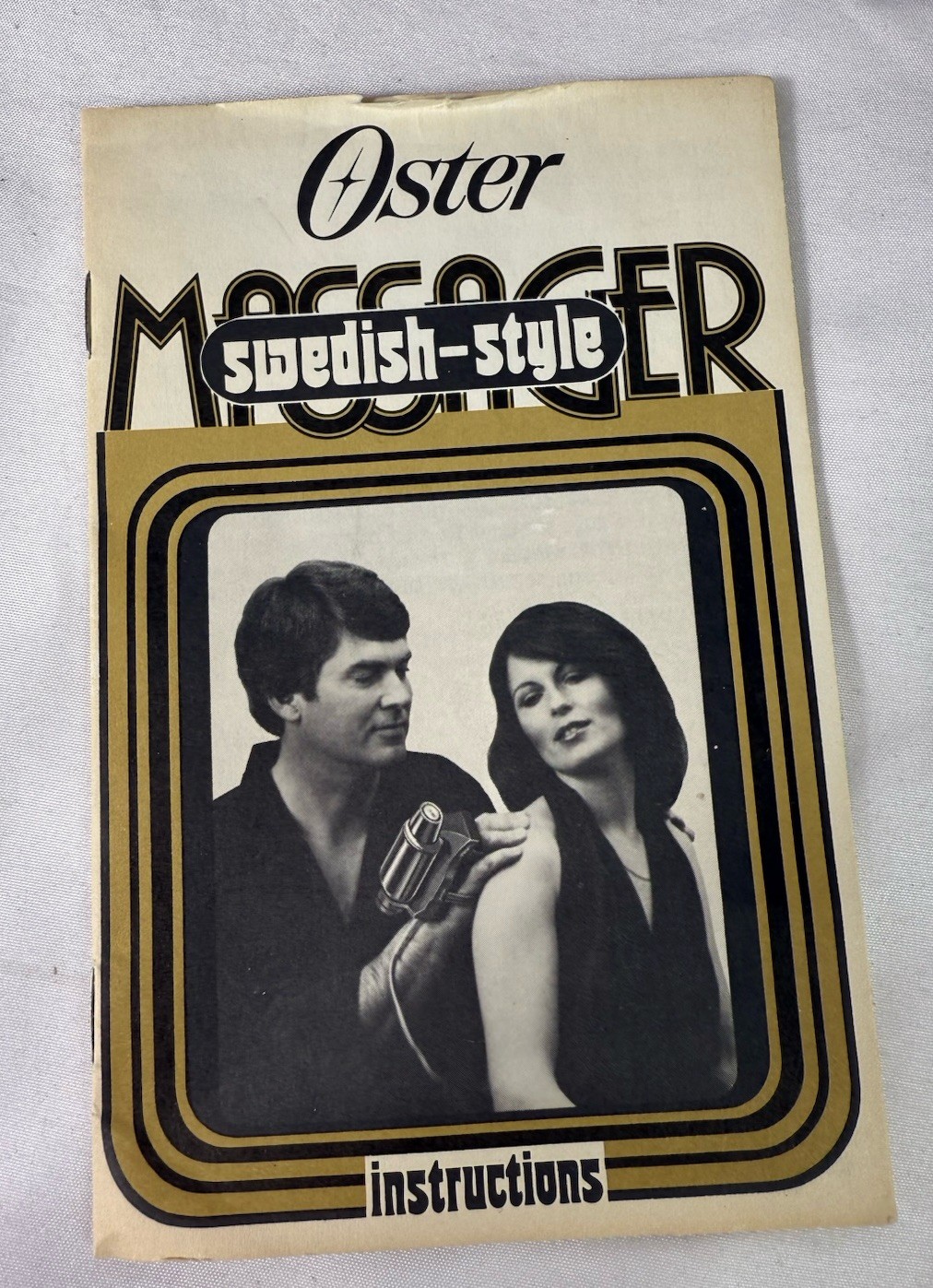 VINTAGE Oster Swedish Style Massager 2-Intensity 136-11 w/ Box + Manual – Works